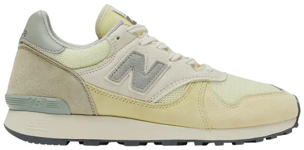 AURALEE x New Balance 475 ‘Aloe Wash Beechnut’ 2025 Suede Yellow-Green Retro Runner