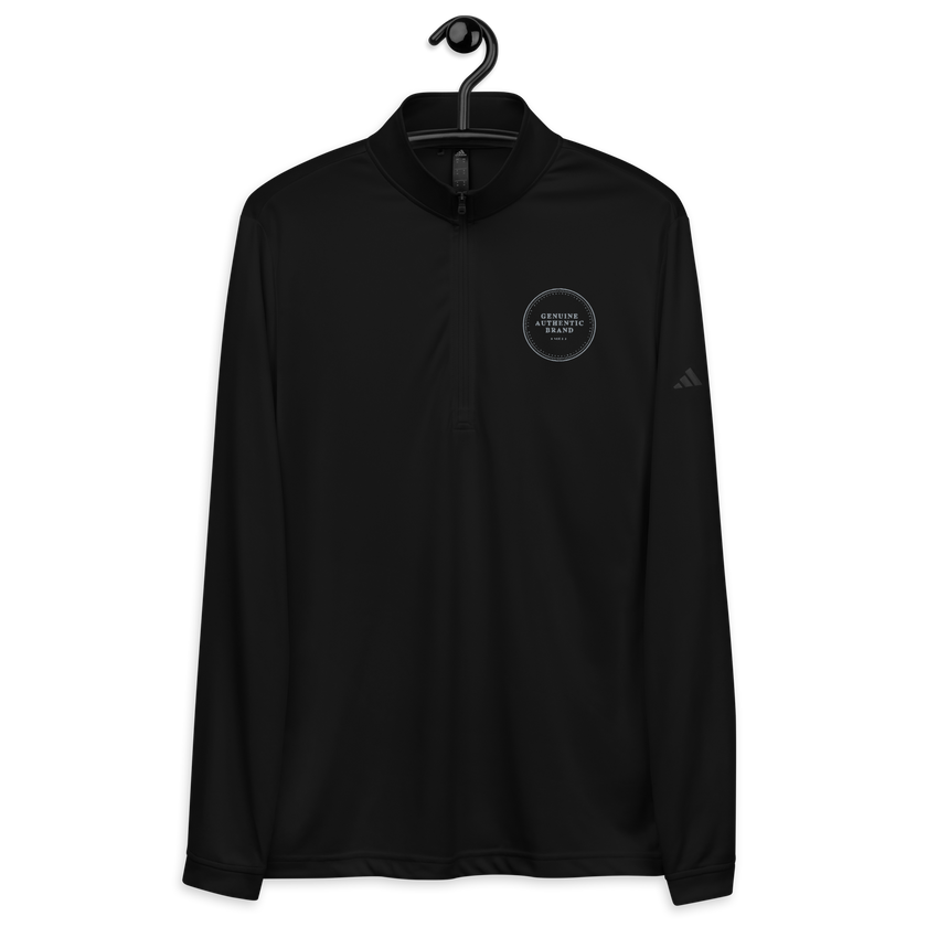 adidas x Genuine Authentic Brand Embroidered Logo Quarter zip pullover