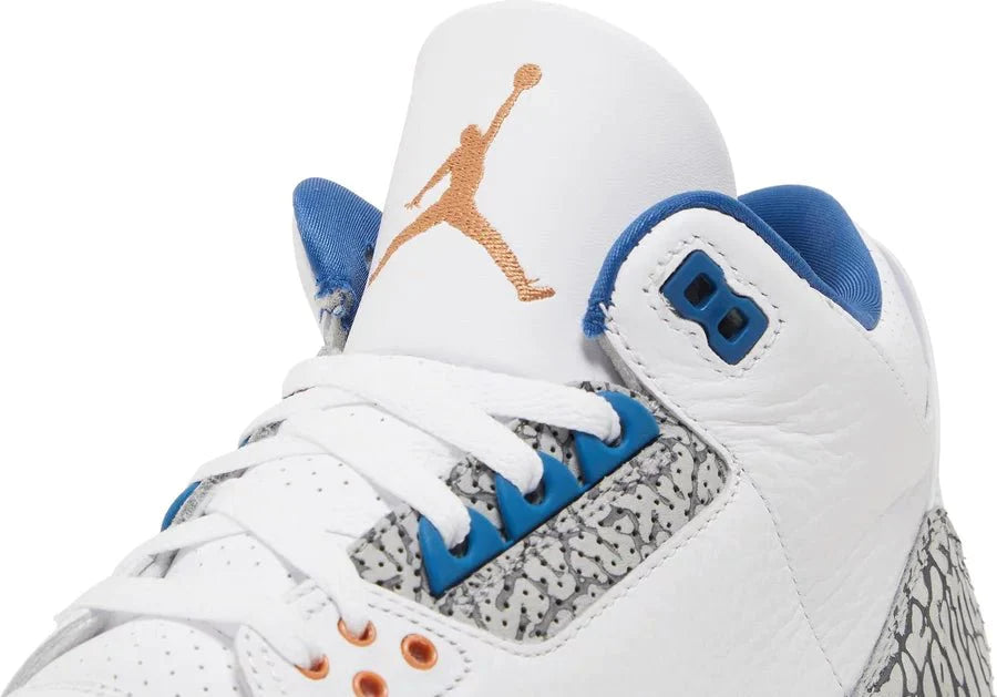 Air Jordan 3 Retro 'Washington Wizards' True Blue Sneakers for Men - GENUINE AUTHENTIC BRAND LLC