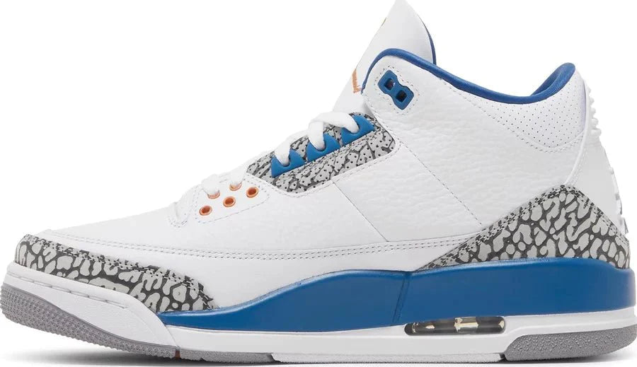 Air Jordan 3 Retro 'Washington Wizards' True Blue Sneakers for Men - GENUINE AUTHENTIC BRAND LLC