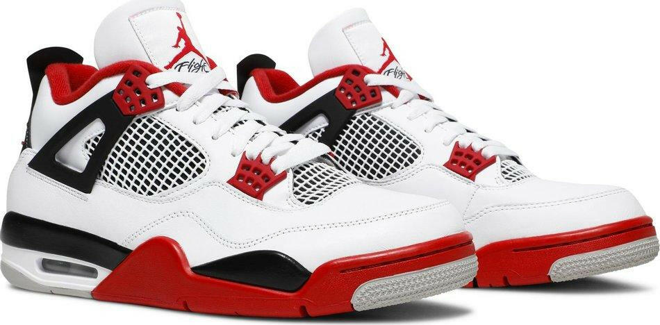 Air Jordan 4 Retro Fire Red (2020) Sneakers for Men - Genuine Authentic Brand