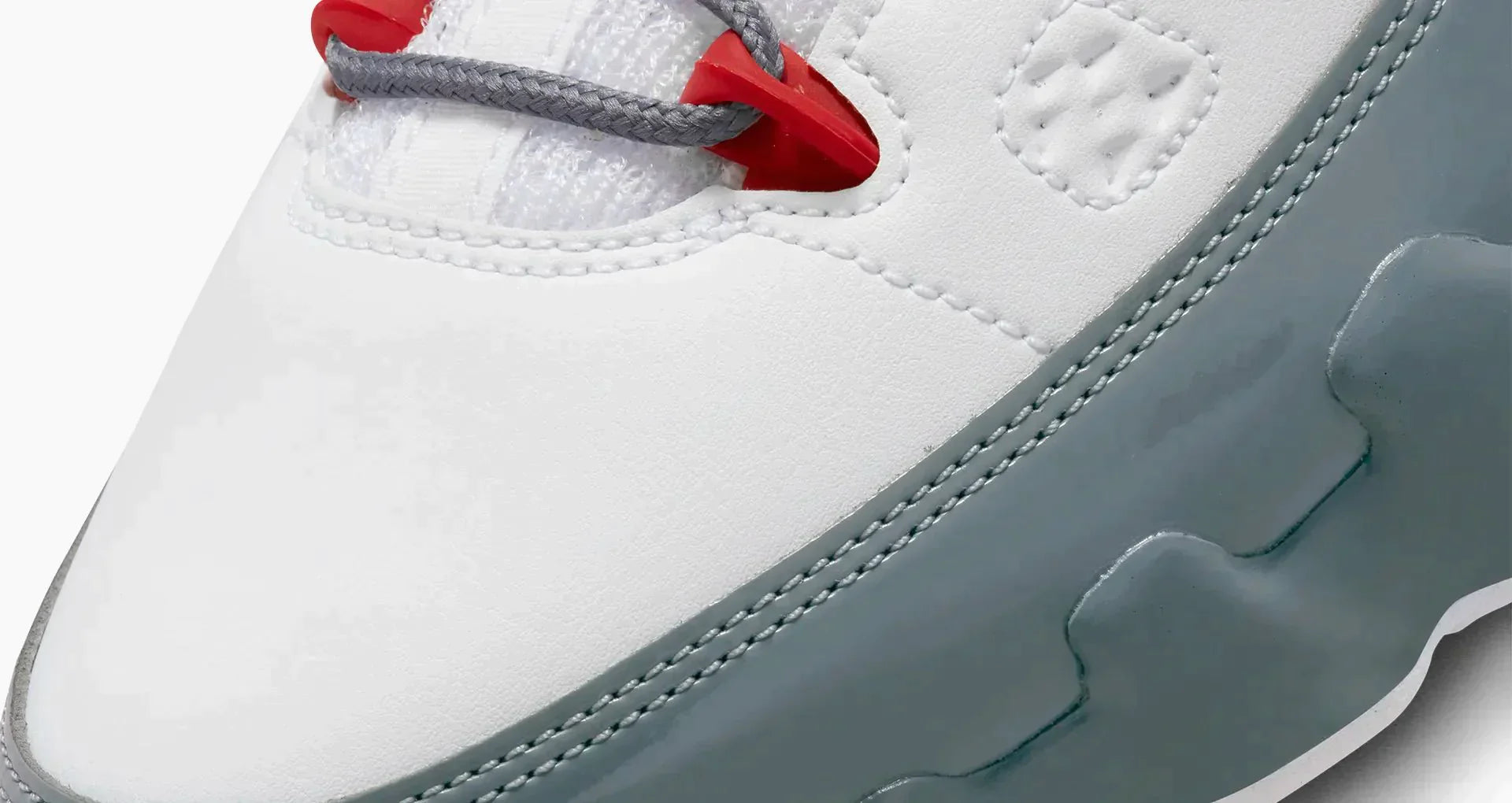 Air Jordan 9 White Cool Grey 'Fire Red' Sneakers for Men - GENUINE AUTHENTIC BRAND LLC