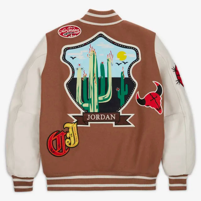 Jordan x Travis Scott Varsity Jacket - GENUINE AUTHENTIC BRAND LLC