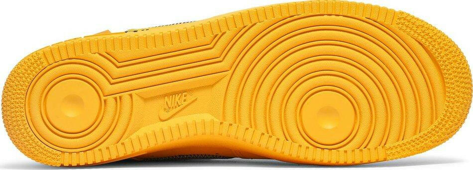 Nike Air Force 1 Low OFF-WHITE University Gold Metallic Silver (2021) Sneakers for Men - GENUINE AUTHENTIC BRAND LLC