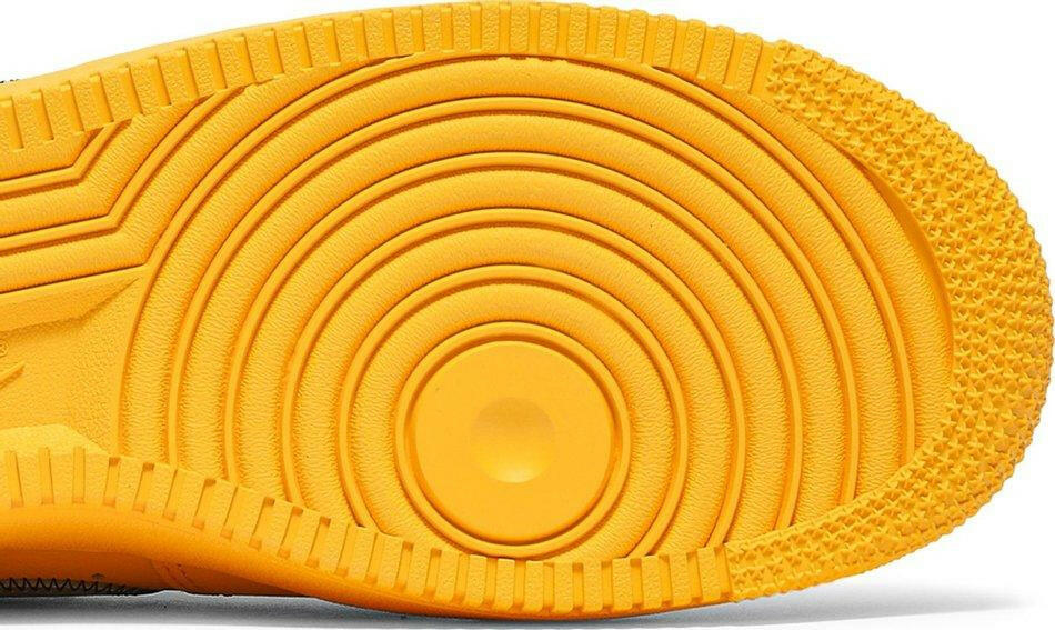 Nike Air Force 1 Low OFF-WHITE University Gold Metallic Silver (2021) Sneakers for Men - GENUINE AUTHENTIC BRAND LLC