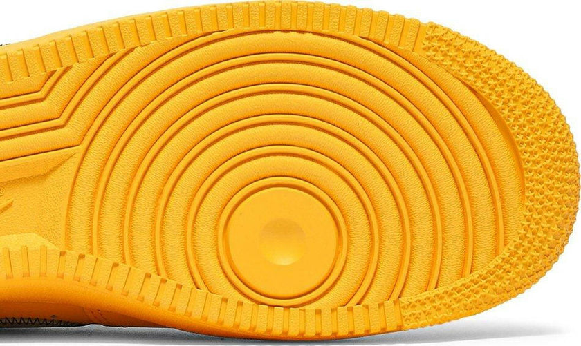 Nike Air Force 1 Low OFF-WHITE University Gold Metallic Silver (2021) Sneakers for Men - GENUINE AUTHENTIC BRAND LLC