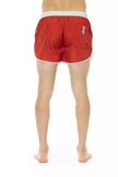 Bikkembergs Vibrant Red Swim Shorts with Front Print