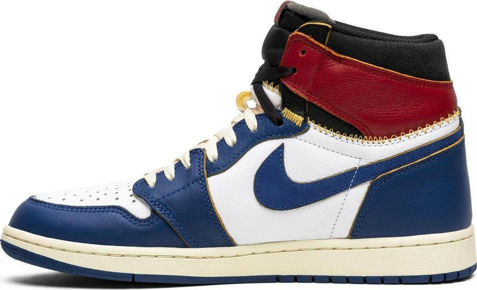 Air Jordan 1 Retro High Union Los Angeles Blue Toe (2018) Sneakers for Men - Genuine Authentic Brand