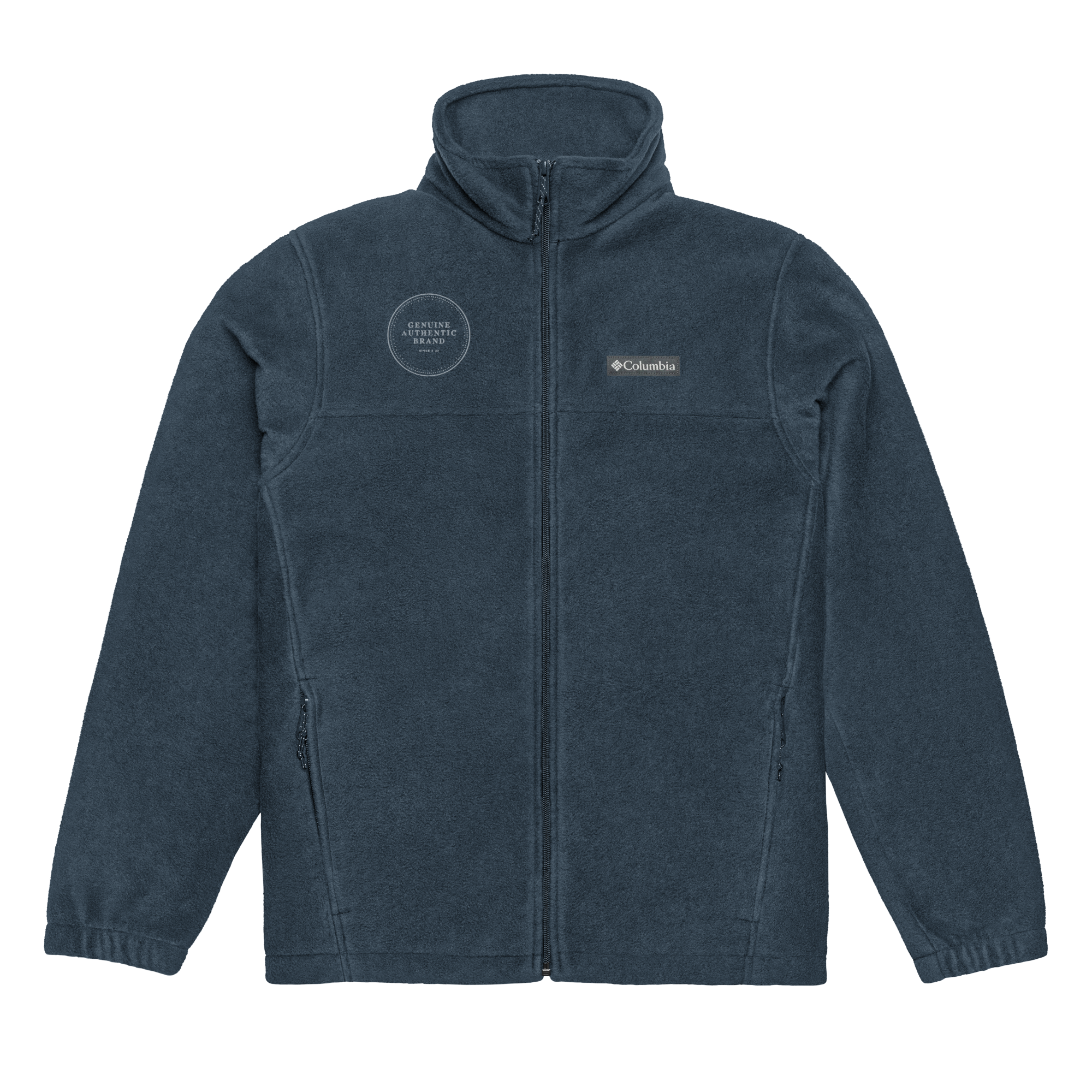 Columbia x Genuine Authentic Brand Embroidered Logo Unisex Columbia fleece jacket