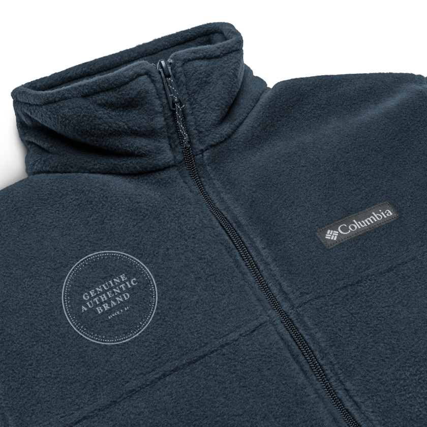 Columbia x Genuine Authentic Brand Embroidered Logo Unisex Columbia fleece jacket