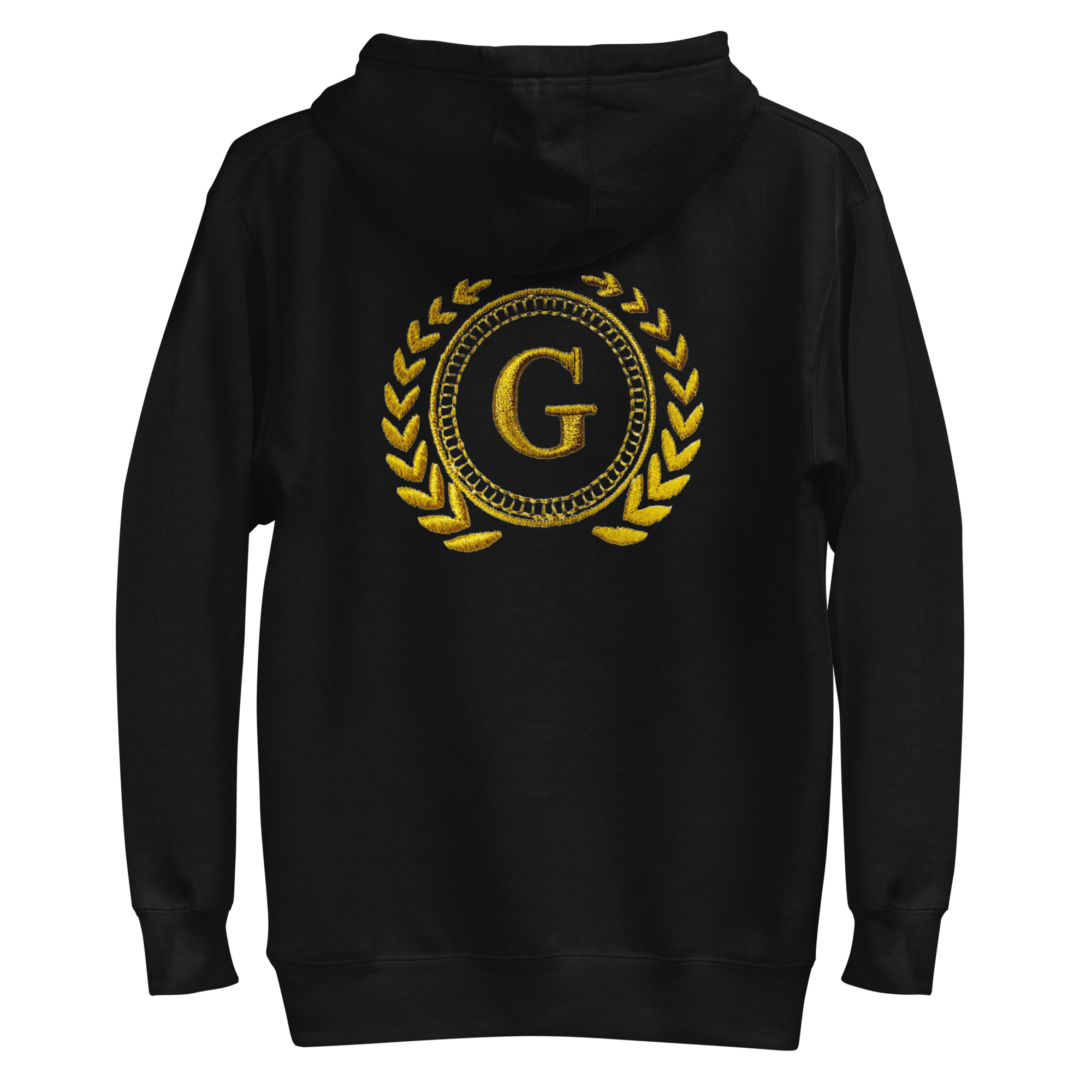 Sudadera con capucha unisex con logotipo izquierdo bordado de marca auténtica y auténtica.