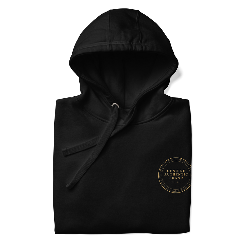 Genuine Authentic Brand Embroidered Left Logo Unisex Hoodie