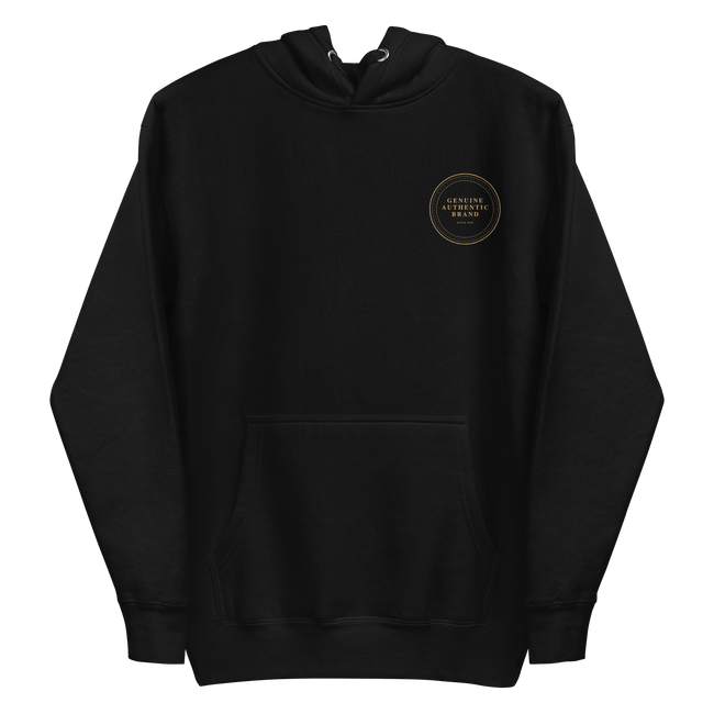 Genuine Authentic Brand Embroidered Left Logo Unisex Hoodie