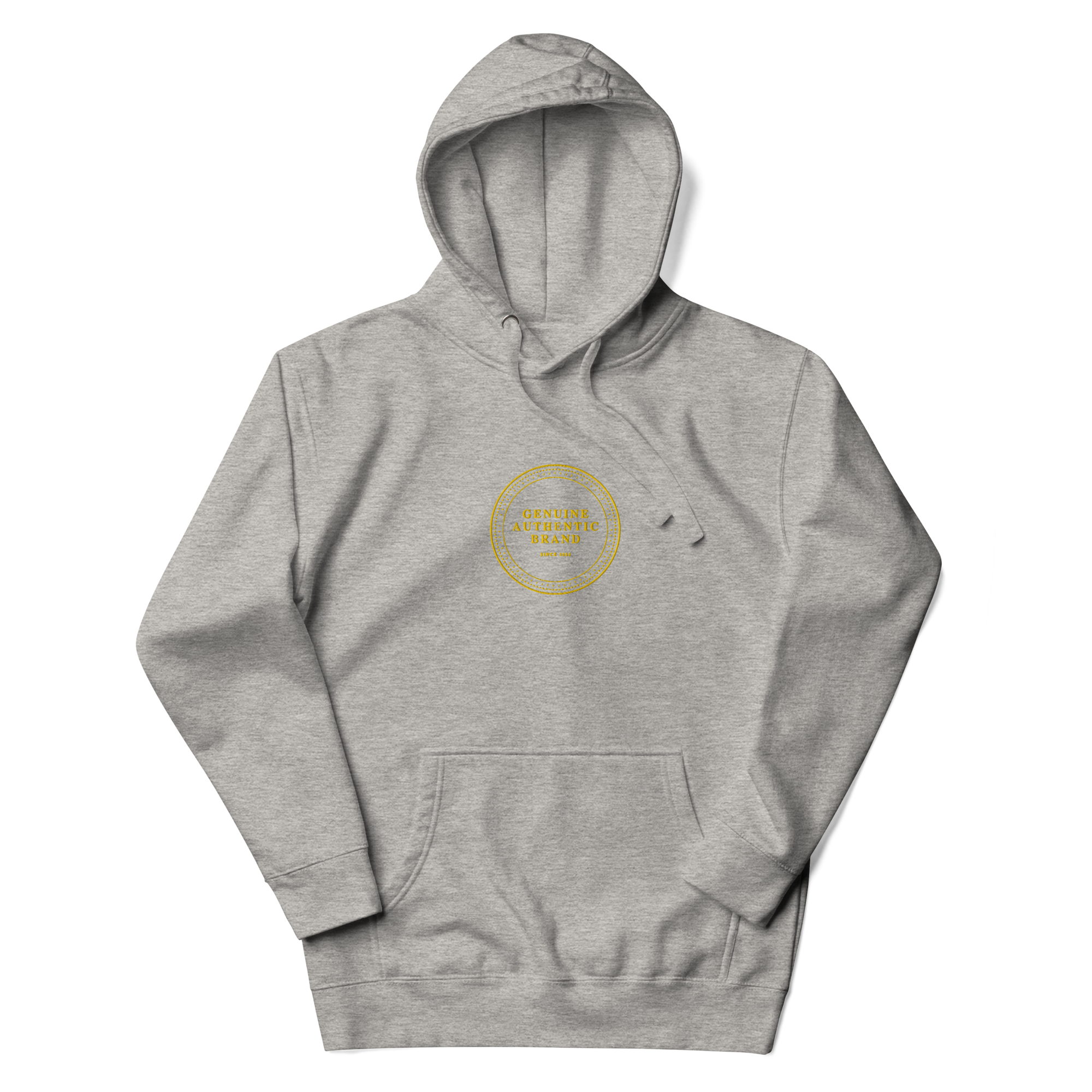 Sudadera con capucha unisex con logotipo medio bordado de marca auténtica y auténtica