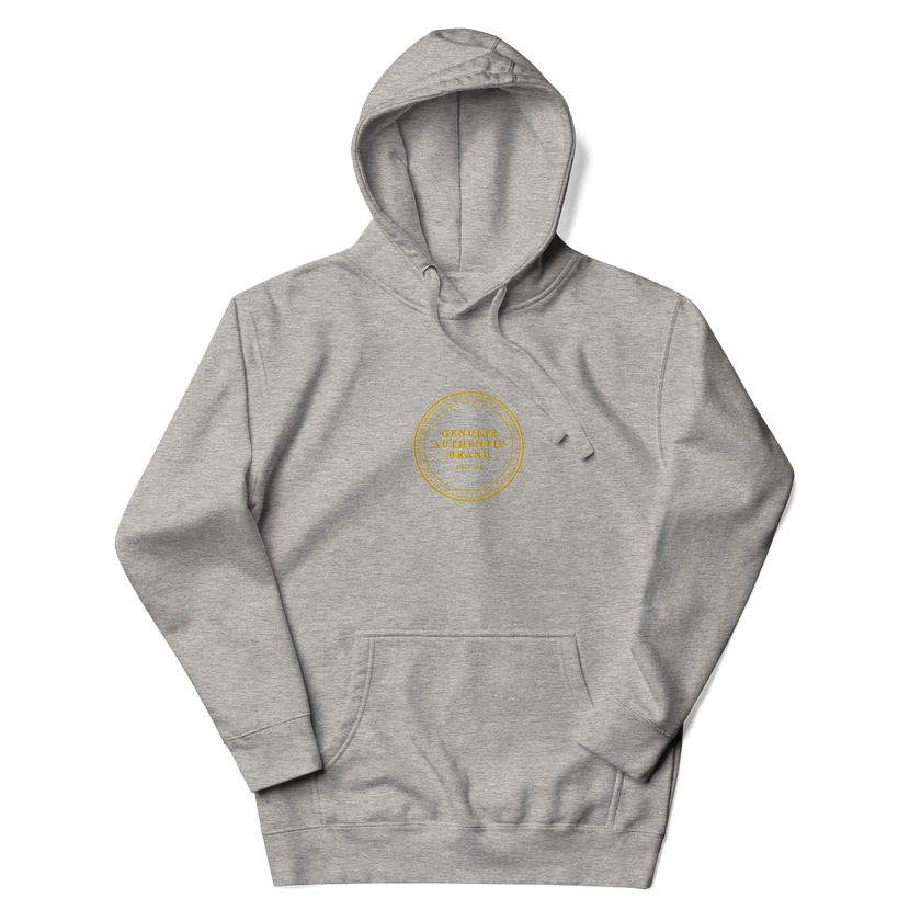 Genuine Authentic Brand Embroidered Mid Logo Unisex Hoodie