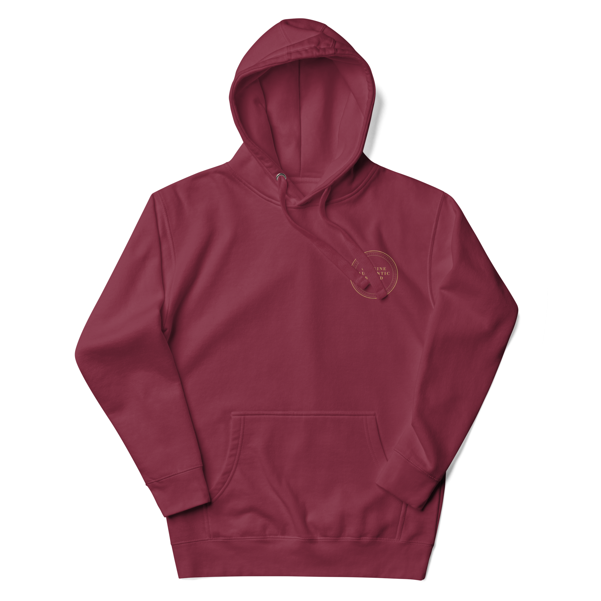 Genuine Authentic Brand Embroidered Left Logo Unisex Hoodie