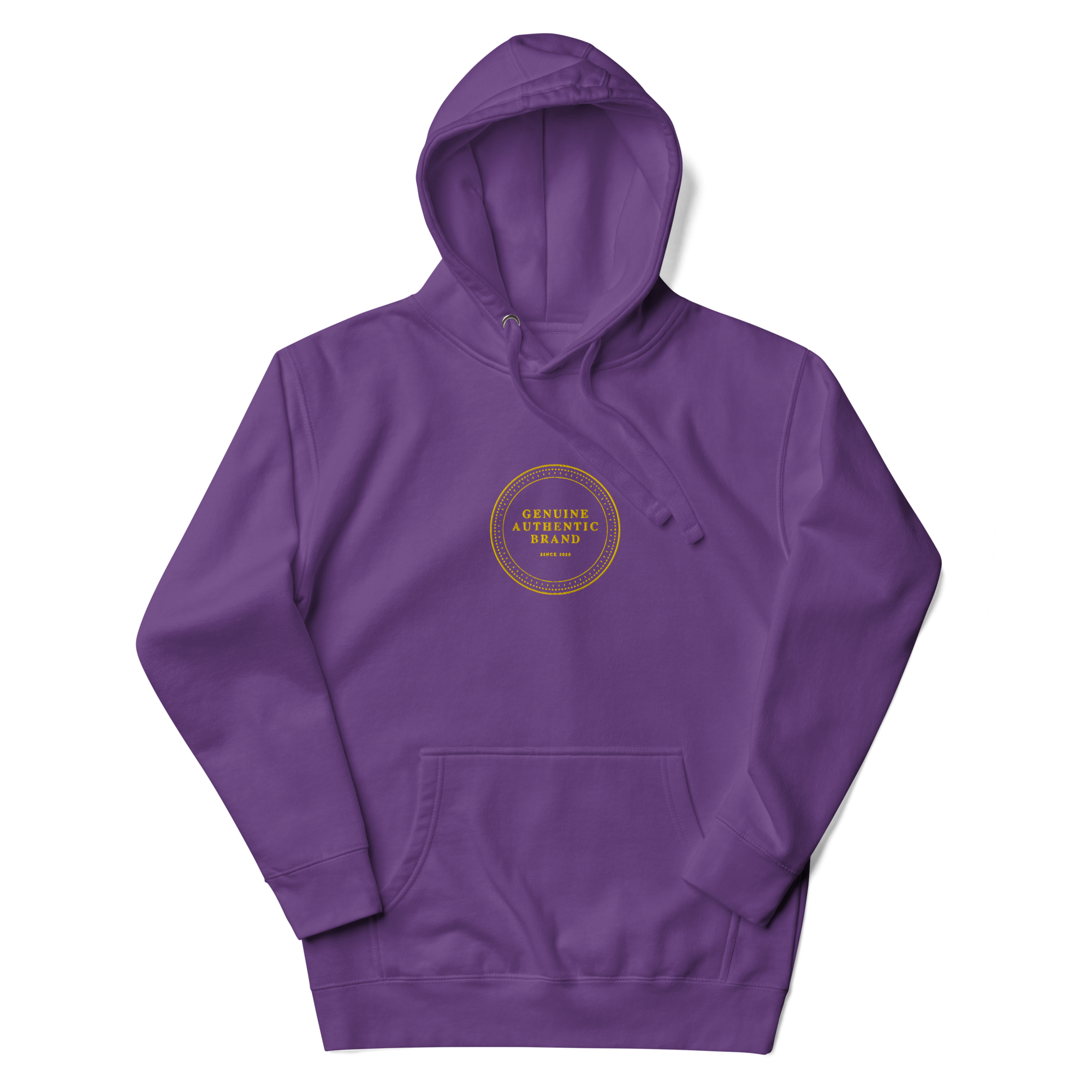 Sudadera con capucha unisex con logotipo medio bordado de marca auténtica y auténtica