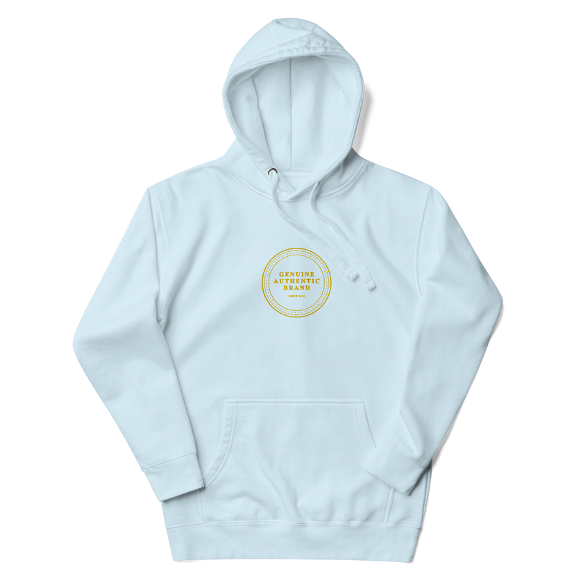 Genuine Authentic Brand Embroidered Mid Logo Unisex Hoodie
