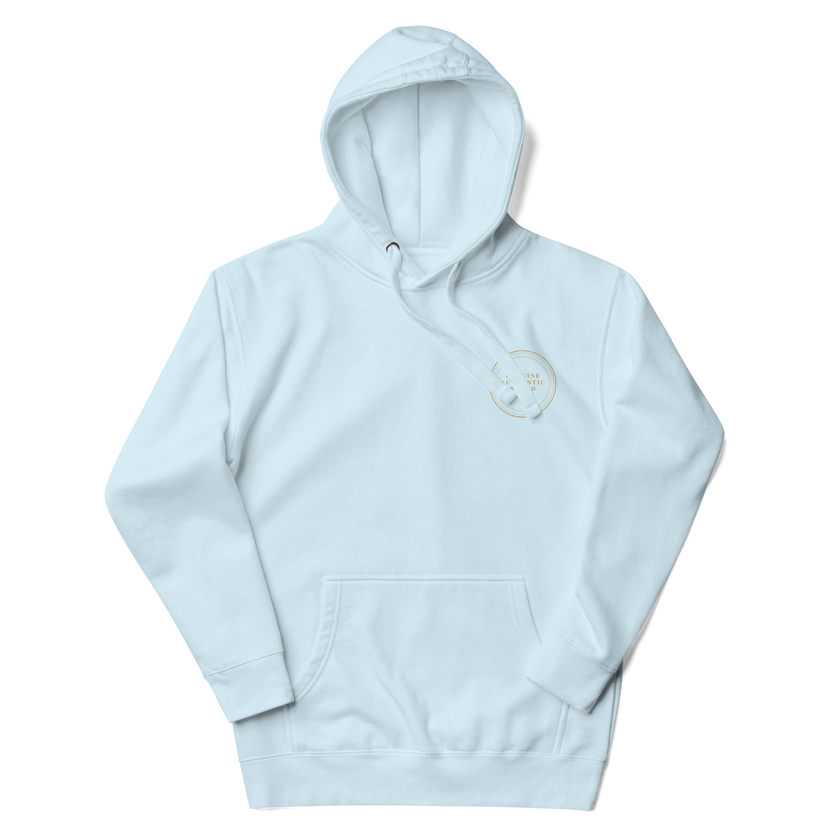 Genuine Authentic Brand Embroidered Left Logo Unisex Hoodie