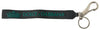 Dolce & Gabbana Black DG Logo Rubber Silver Tone Metal Keychain - GENUINE AUTHENTIC BRAND LLC  