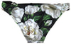 Dolce & Gabbana Black Floral Two Piece Beachwear Swimwear Bikini - GENUINE AUTHENTIC BRAND LLC  