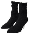 Dolce & Gabbana Black Stiletto Heels Mid Calf Boots - GENUINE AUTHENTIC BRAND LLC  