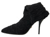 Dolce & Gabbana Black Stiletto Heels Mid Calf Boots - GENUINE AUTHENTIC BRAND LLC  