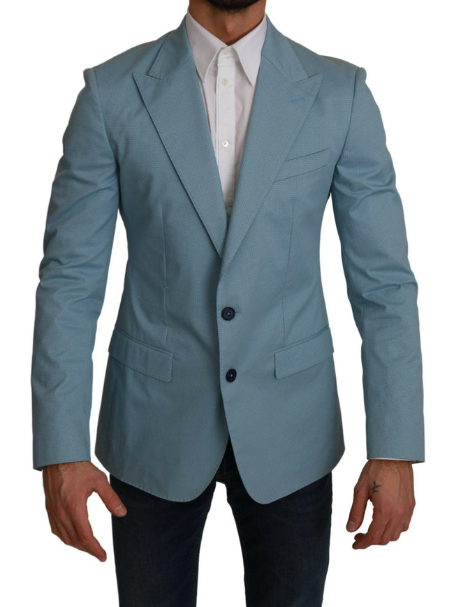 Dolce & Gabbana Blue Slim Fit Coat Jacket MARTINI Blazer - GENUINE AUTHENTIC BRAND LLC  