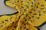 Dolce & Gabbana Yellow Printed DG Logo Square Mens Handkerchief Scarf - GENUINE AUTHENTIC BRAND LLC  