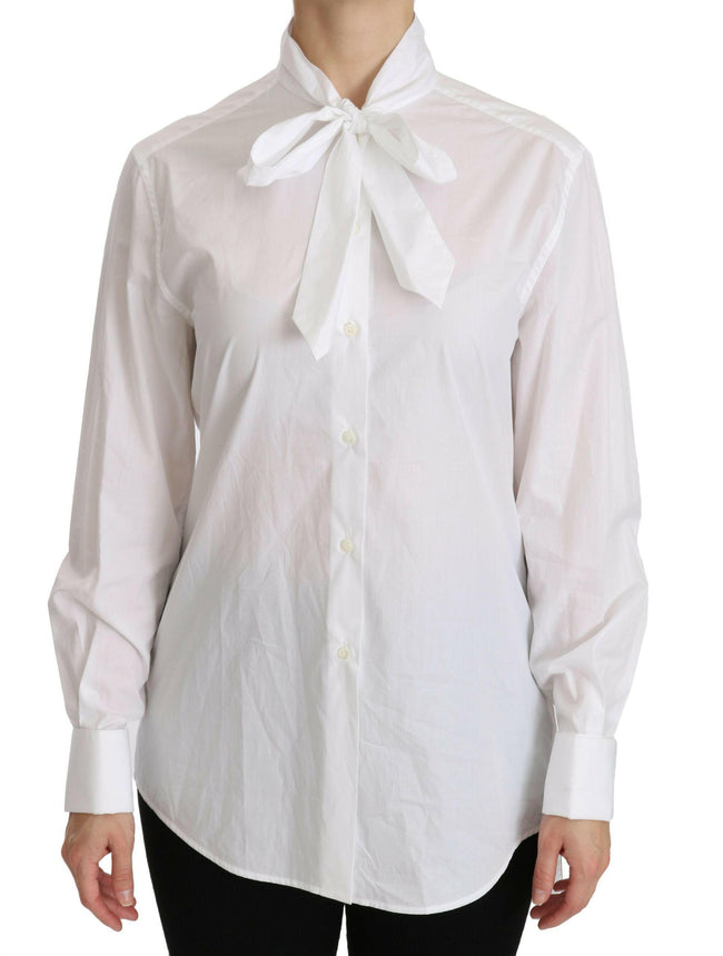 Dolce & Gabbana White Turtle Neck Long Sleeve Polo Shirt - GENUINE AUTHENTIC BRAND LLC  