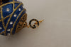 Dolce & Gabbana Blue Christmas Ball Crystal Hook Gold Brass Earrings - GENUINE AUTHENTIC BRAND LLC  