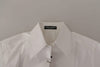 Dolce & Gabbana White Sleeveless Tuxedo Formal Blouse Top - GENUINE AUTHENTIC BRAND LLC  