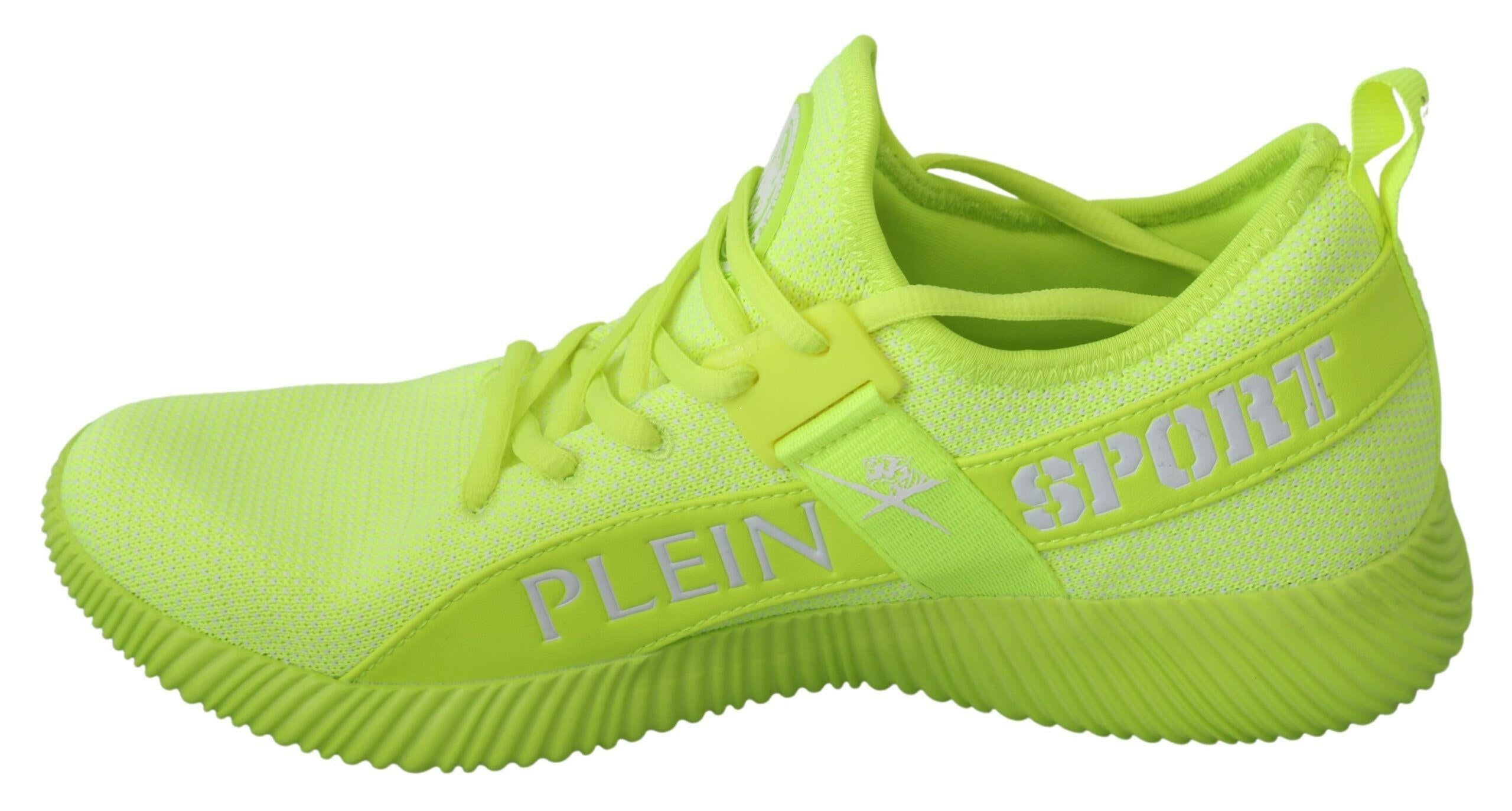 Philipp Plein Green CARTER Logo Hi-Top Sneakers Shoes - GENUINE AUTHENTIC BRAND LLC  