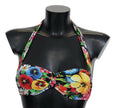 Dolce & Gabbana Multicolor Floral Print Swimwear Bikini Tops - GENUINE AUTHENTIC BRAND LLC  