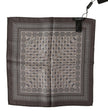 Dolce & Gabbana Brown Silk Pocket Square Handkerchief Scarf - GENUINE AUTHENTIC BRAND LLC  