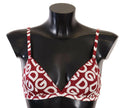 Dolce & Gabbana Red White DG Print Non Wire Cotton Bra Underwear - GENUINE AUTHENTIC BRAND LLC  