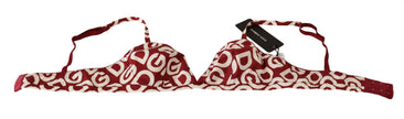 Dolce & Gabbana Red White DG Print Non Wire Cotton Bra Underwear - GENUINE AUTHENTIC BRAND LLC  