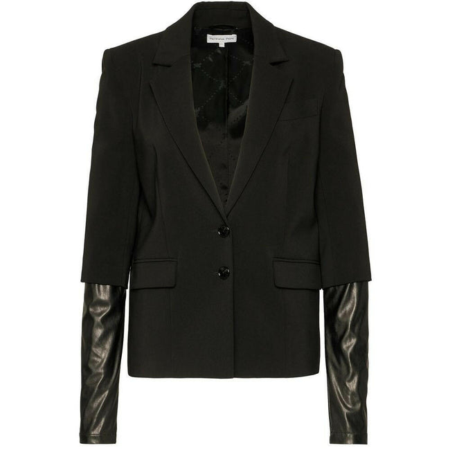 Patrizia Pepe Black Polyester Suits & Blazer.