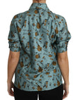 Dolce & Gabbana Multicolor Musical Instruments Silk Short sleeve Shirt - GENUINE AUTHENTIC BRAND LLC  