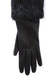 Dolce & Gabbana Black Beaver Fur Lambskin Leather Elbow Gloves - GENUINE AUTHENTIC BRAND LLC  